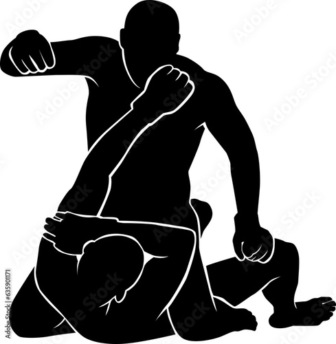 MMA silhouette 
