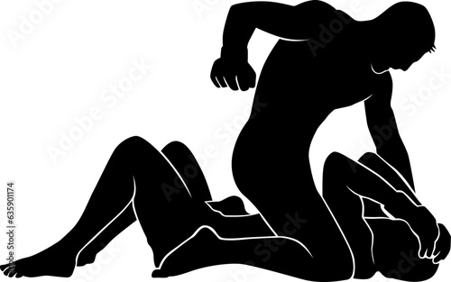 MMA silhouette 
