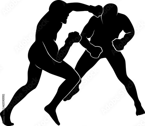 MMA silhouette 
