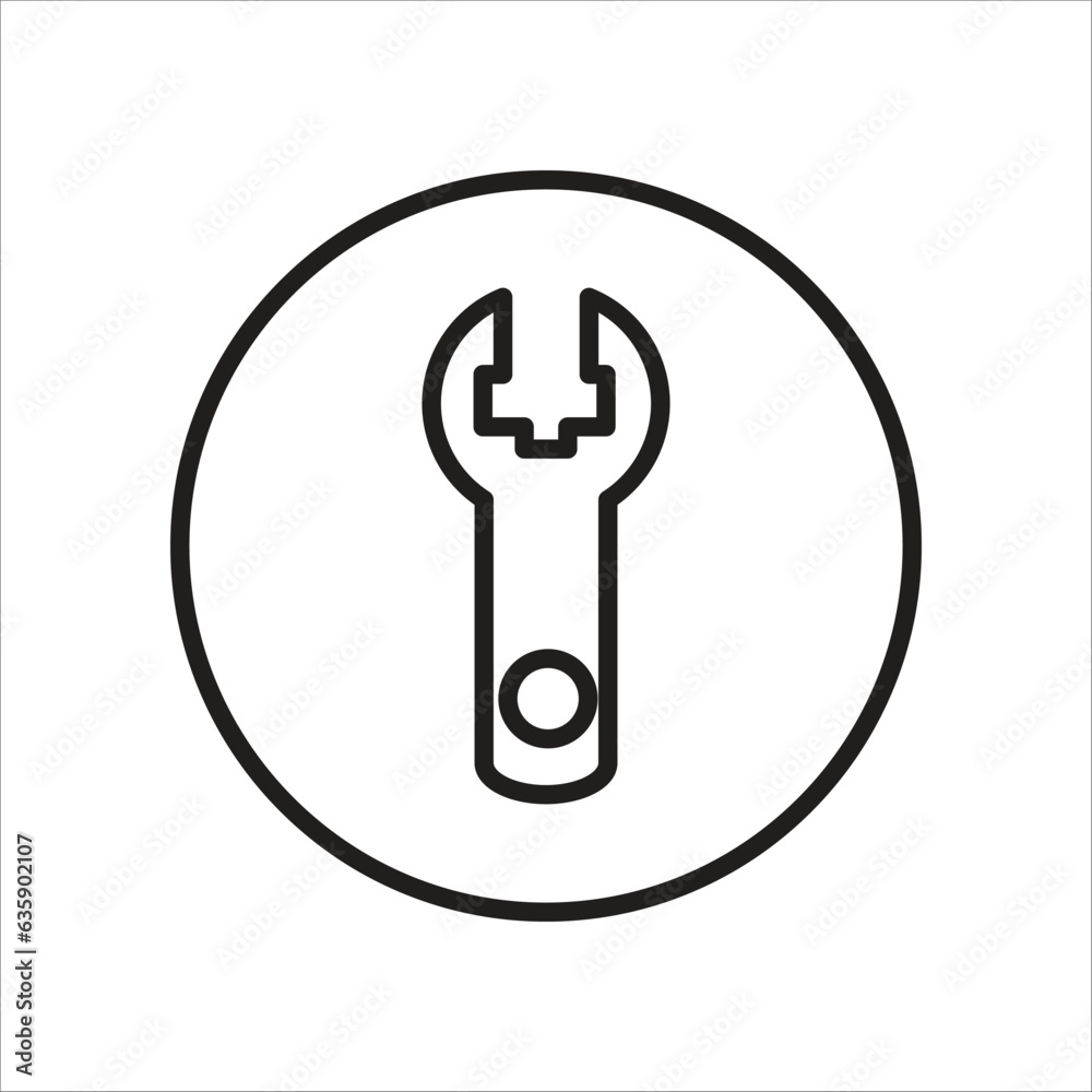 tool vector icon line template tool vector icon line template
