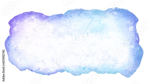 Abstract blue watercolor background.Hand painted watercolor. vector
