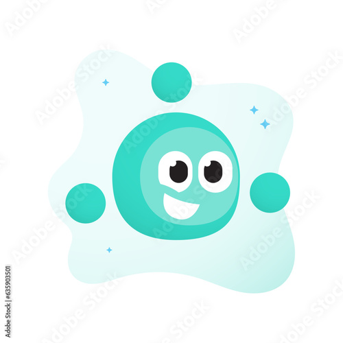 Joyful Molecular Vector Illustrations