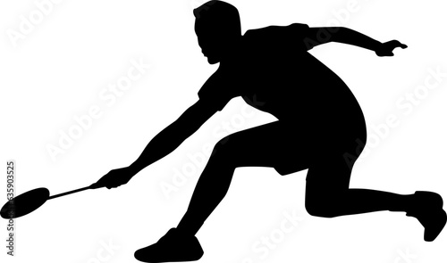 badminton player silhouette
