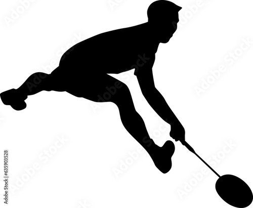 badminton player silhouette