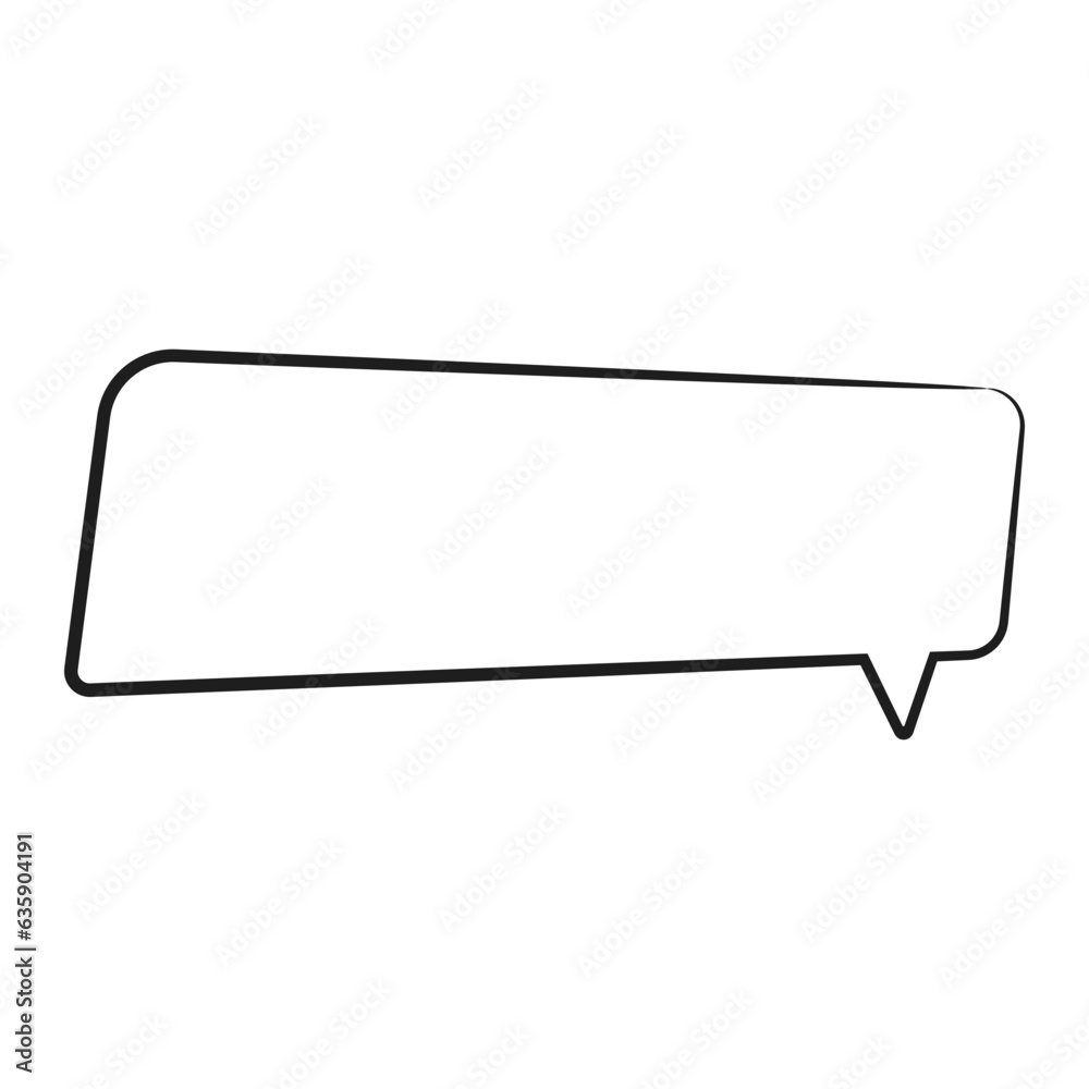 Speech bubble icon. Flat design. Isolated white background Speech bubble icon. Flat design. Isolated white background