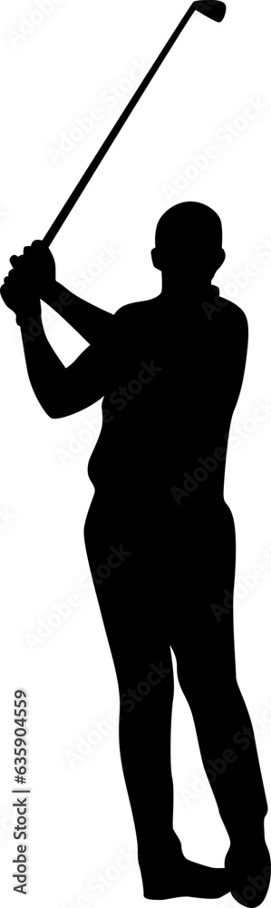 Naklejka premium golf player silhouette