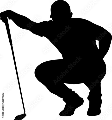 golf player silhouette