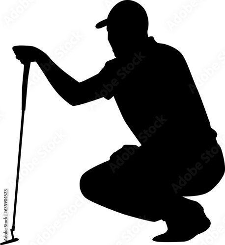 golf player silhouette