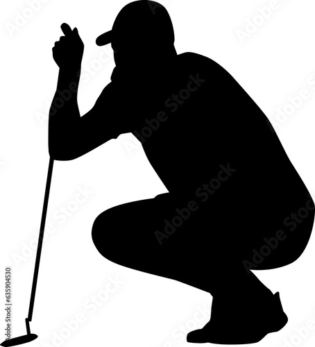 golf player silhouette
