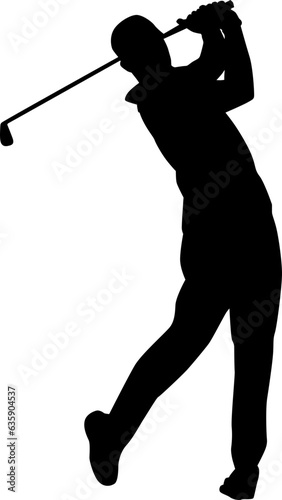 golf player silhouette