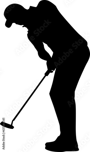 golf player silhouette