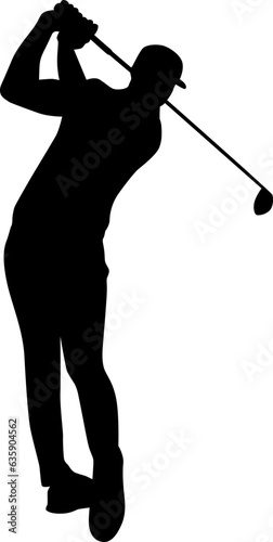 golf player silhouette
