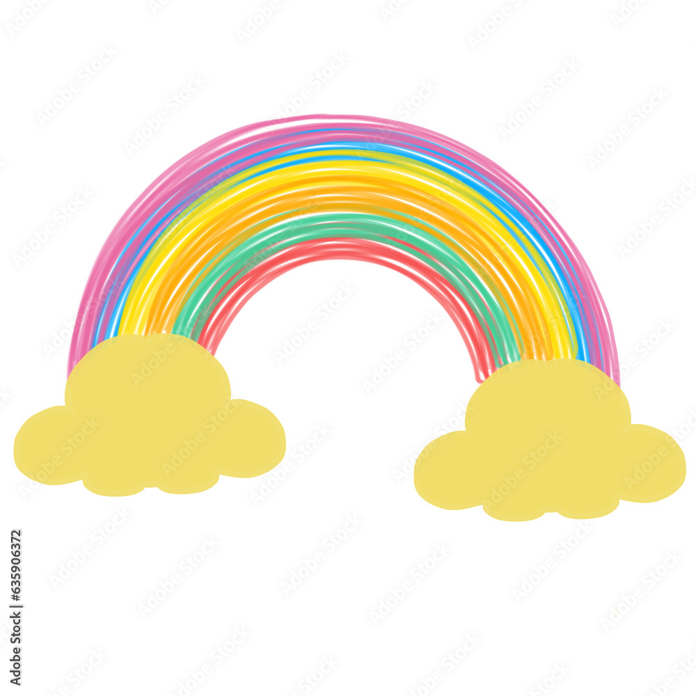 rainbow and clouds