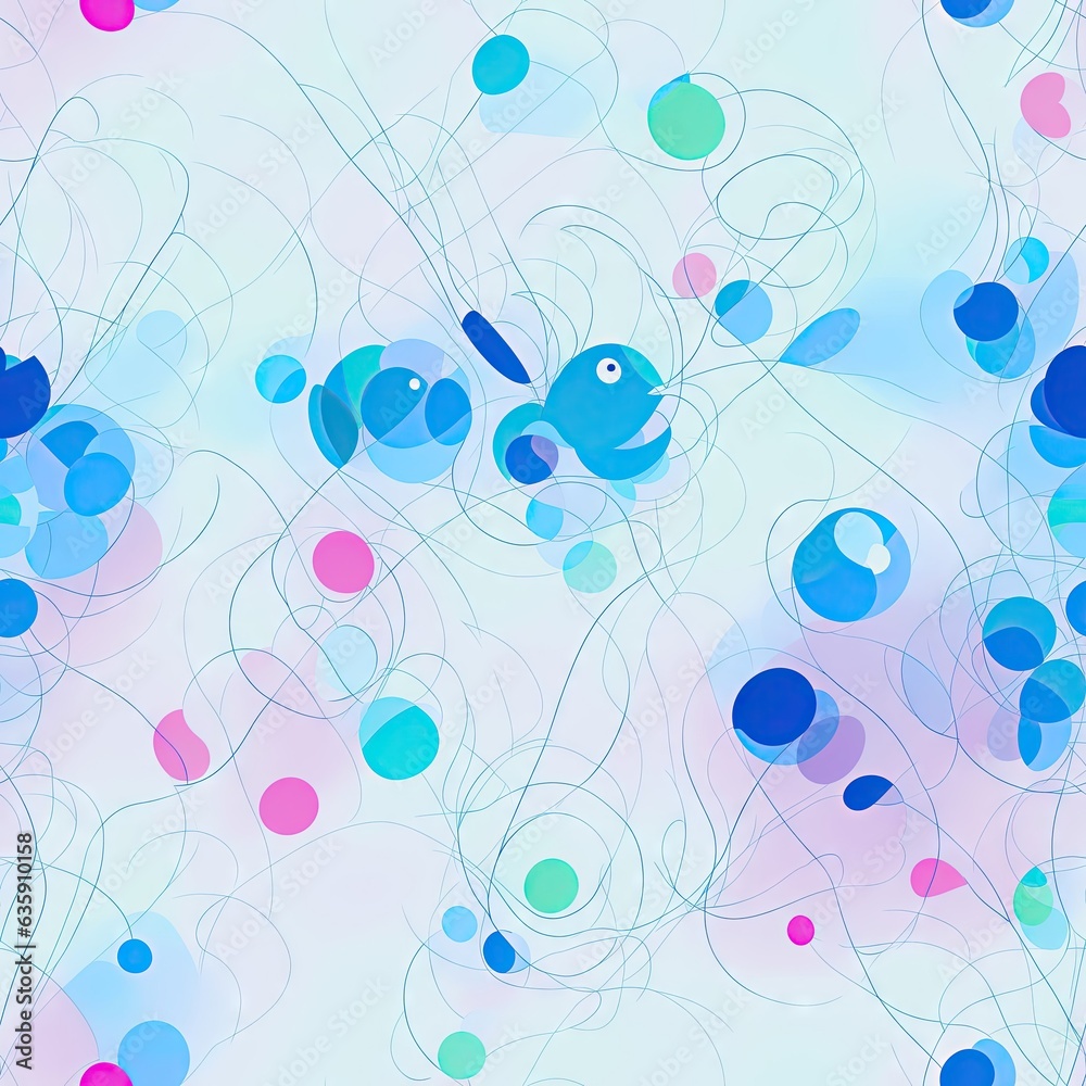 Abstract colored seamless pattern. AI generated. Abstract colored seamless pattern. AI generated.