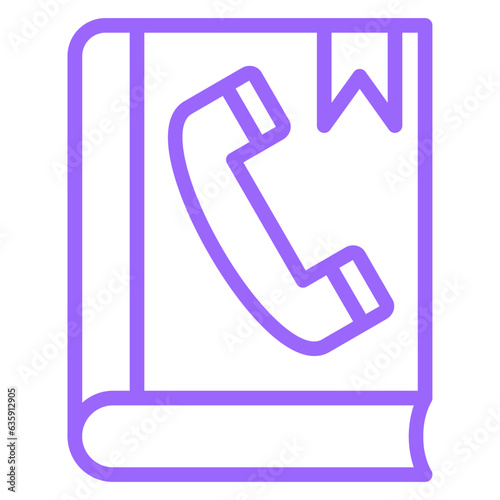 Vector Design Phonebook Icon Style