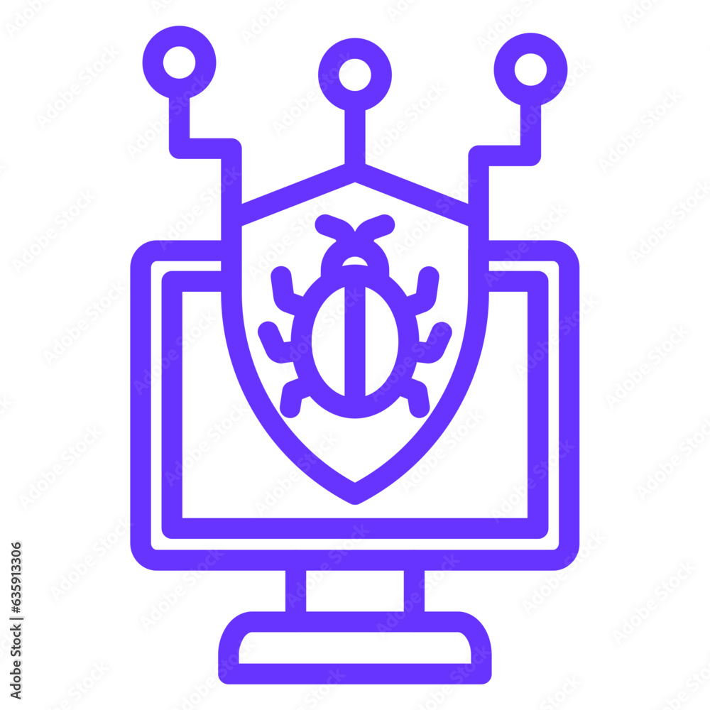 Vector Design Cyber Attack Icon Style Vector Design Cyber Attack Icon Style