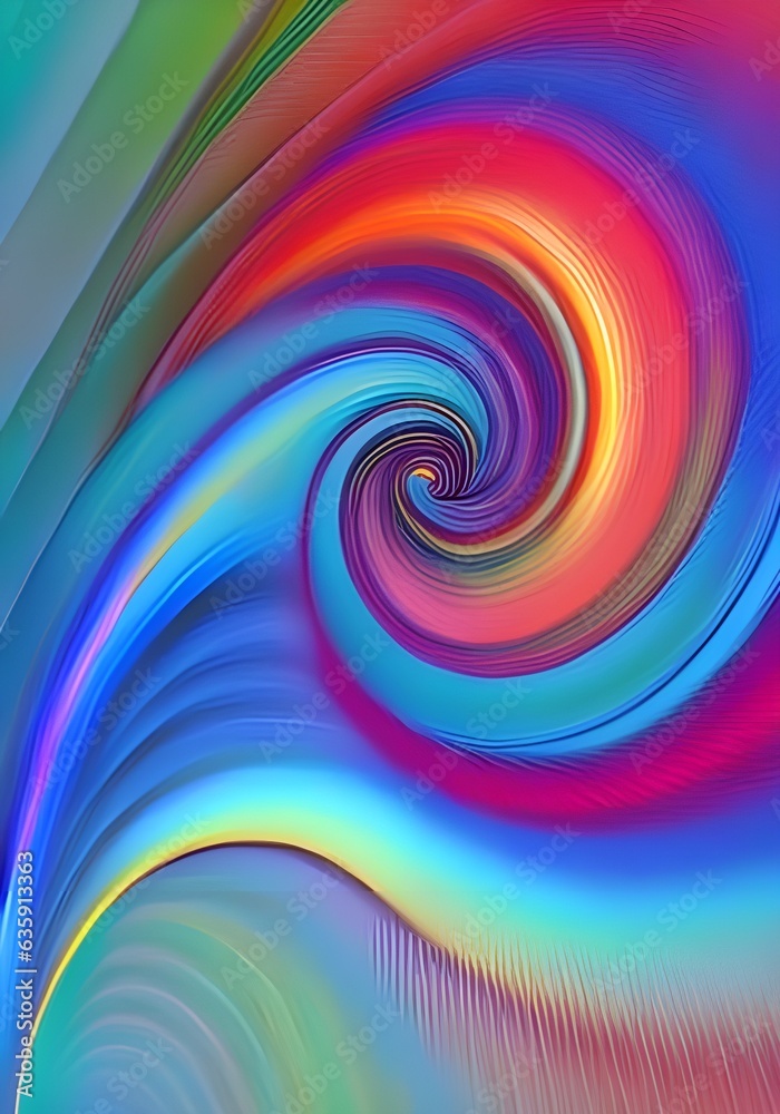Abstract rainbow swirl Abstract rainbow swirl