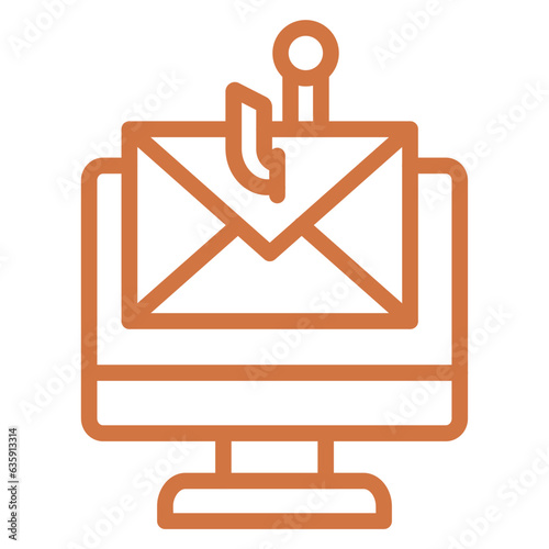 Vector Design Email Phishing Icon Style