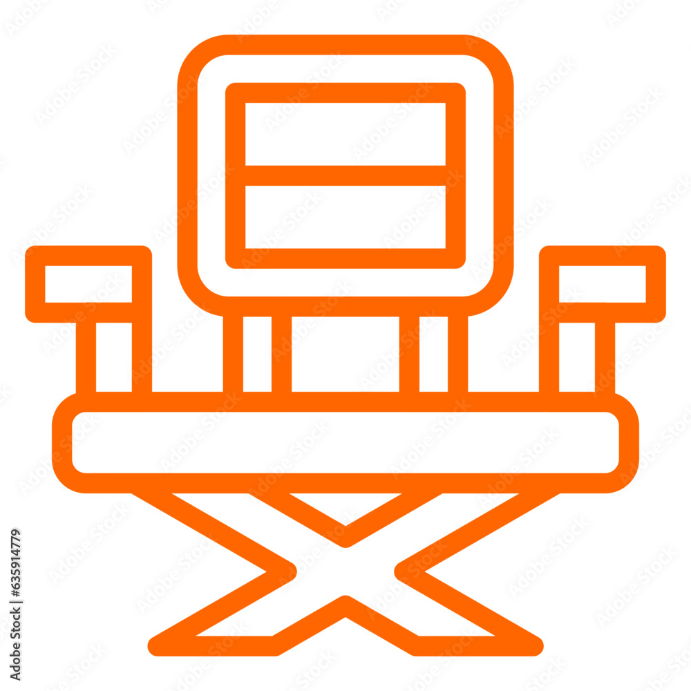 Vector Design Fishing Chair Icon Style Vector Design Fishing Chair Icon Style