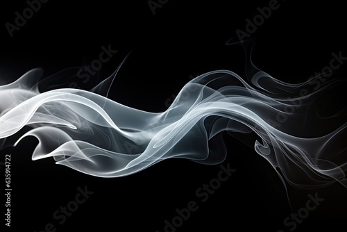 Collection swirling movement of white smoke group