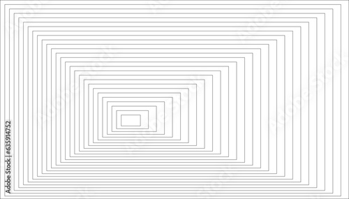 Abstract geometric thin line