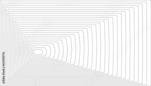 Abstract geometric thin line