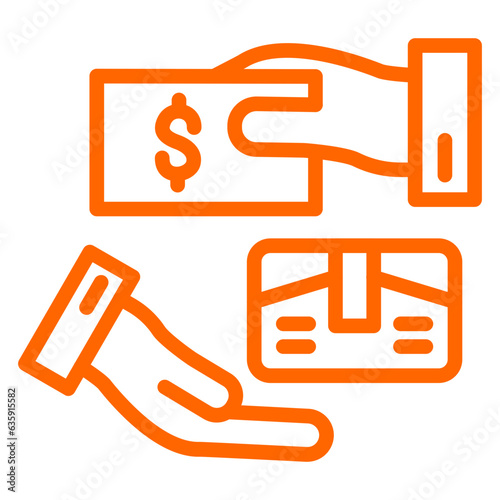 Vector Design Pay Upon Delivery Icon Style