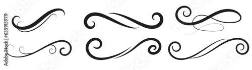 ornamental vintage old flourish border design hand drawing doodle, retro element