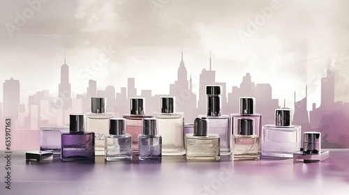 Urban Chic: Cityscape Backgrounds for Cosmetics Branding