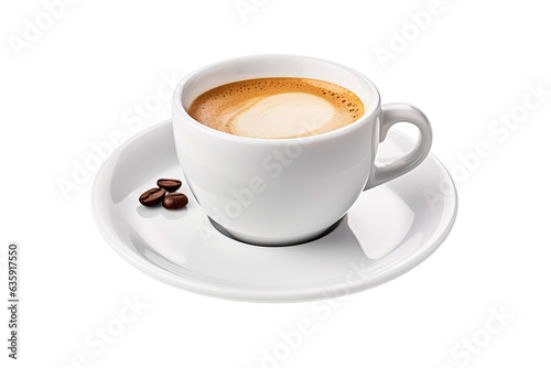 Coffee espresso isolated on white transparent background  shot on the professional macro lens PNG