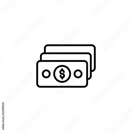 Salary icon design with white background stock illustration