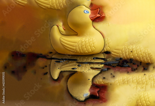golden and black abstract background with a pattern of the bird