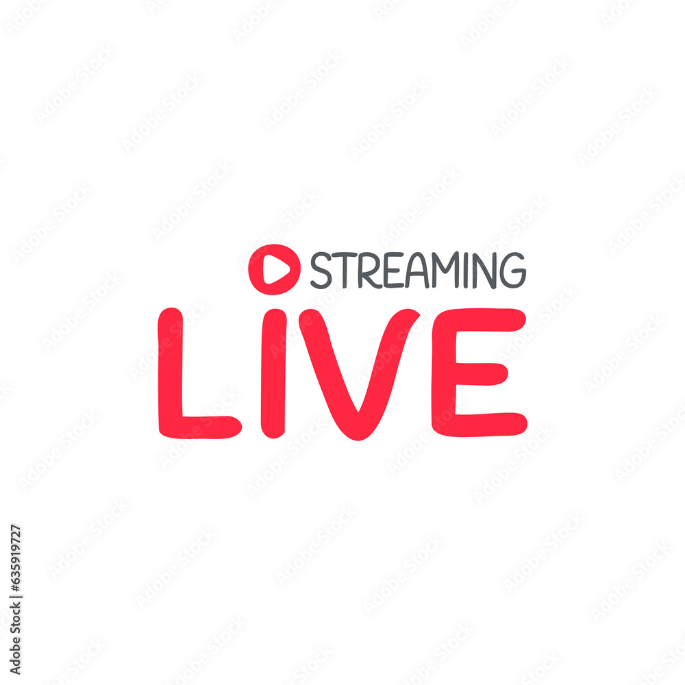 social media live broadcast icon streaming video online meeting social media live broadcast icon streaming video online meeting