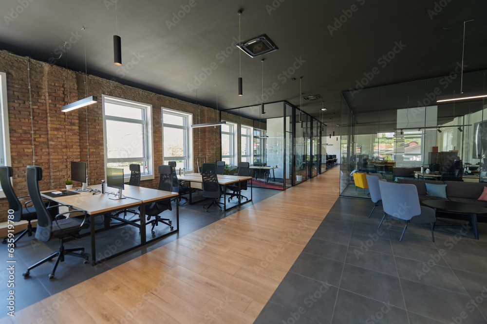 In a setting of modern, glass-walled business startup offices, the open, airy workspace reflects a contemporary and innovative ambiance, promising a dynamic environment for entrepreneurial growth In a setting of modern, glass-walled business startup offices, the open, airy workspace reflects a contemporary and innovative ambiance, promising a dynamic environment for entrepreneurial growth