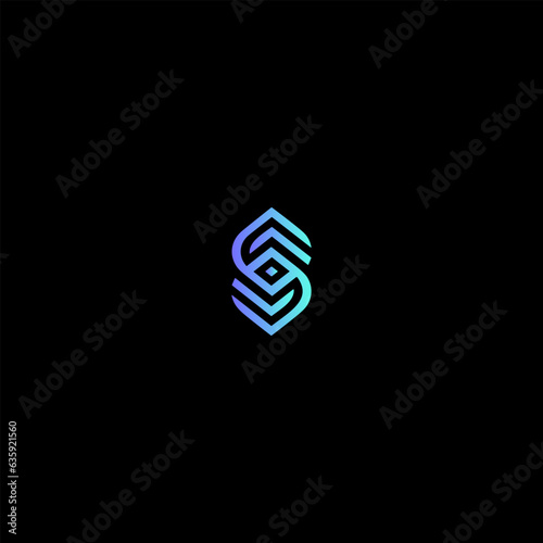 The exquisite SS infinity monogram in a remarkably luxurious and elegant manner, featuring a sophisticated circular letter S and S logo template that embodies the essence of a high-end brand personali