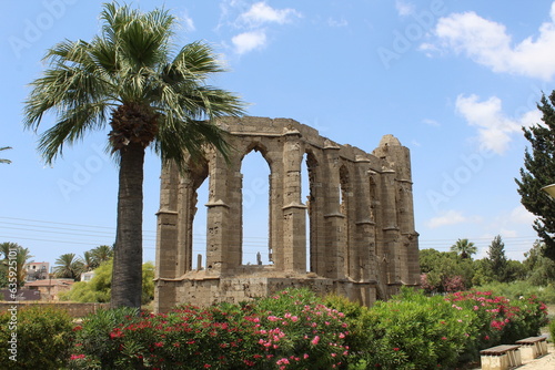 Ruins Of The Church Of St John In Famagusta North Cyprus sunny day