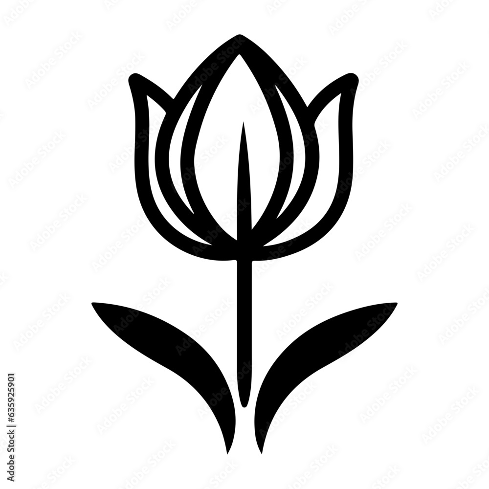 tulip flower logo