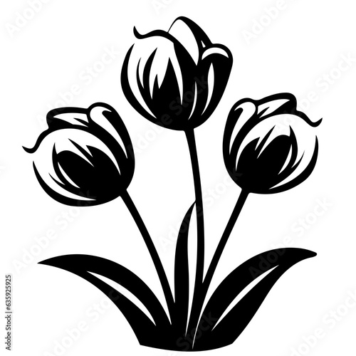 tulip flower logo