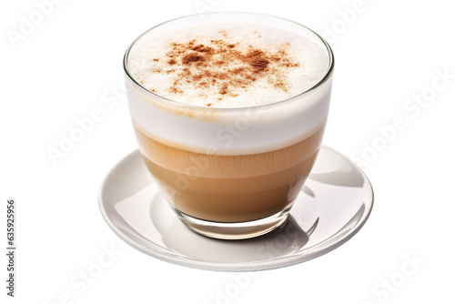 Coffee cappuccino isolated on white transparent background PNG