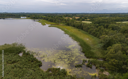 Next to Sivers lake.Landscape, Latvia, in the countryside of Latgale.