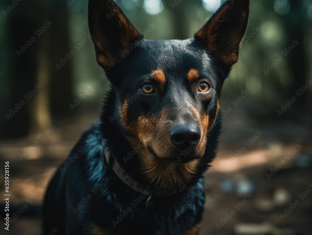 Australian Kelpie dog created with Generative AI technology