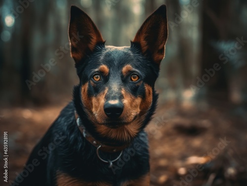 Australian Kelpie dog created with Generative AI technology