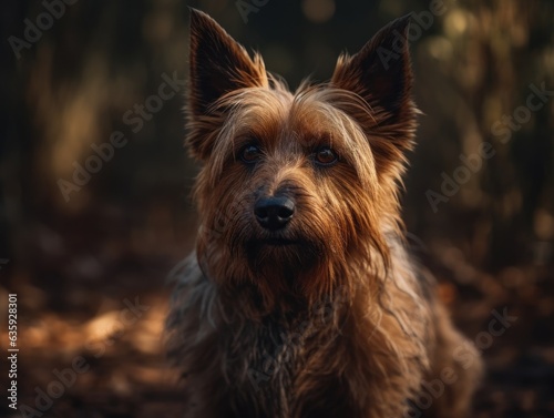 Australian Terrier dog created with Generative AI technology