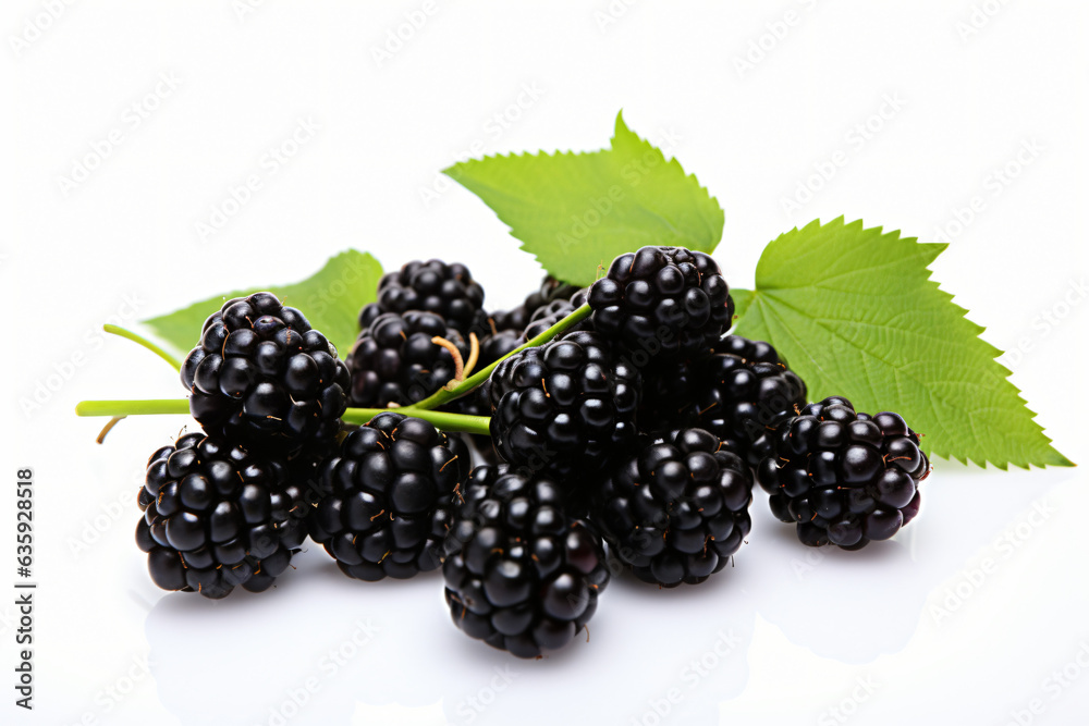blackberry isolated on white blackberry isolated on white