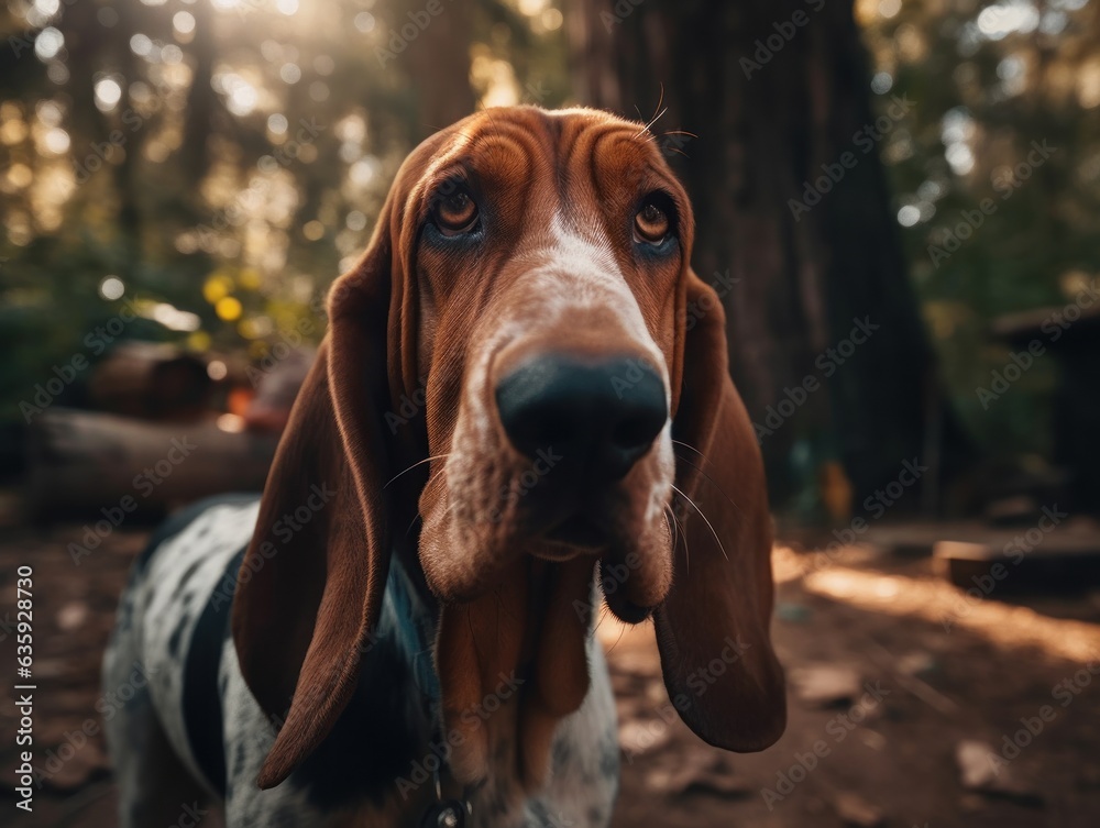 Beagle dog created with Generative AI technology