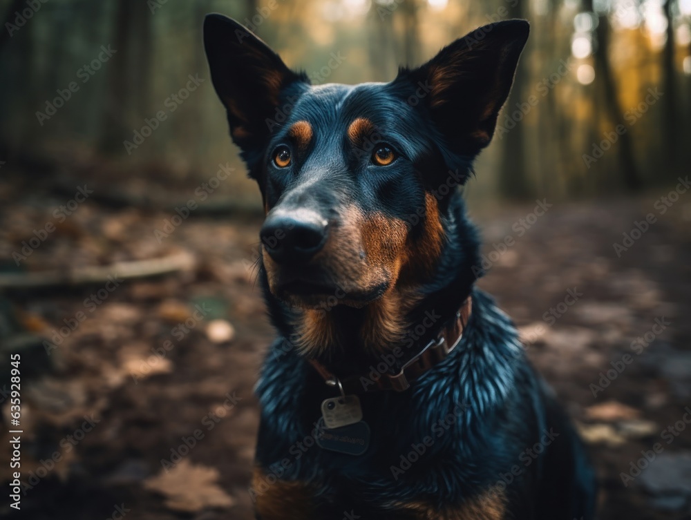 Beauceron dog created with Generative AI technology