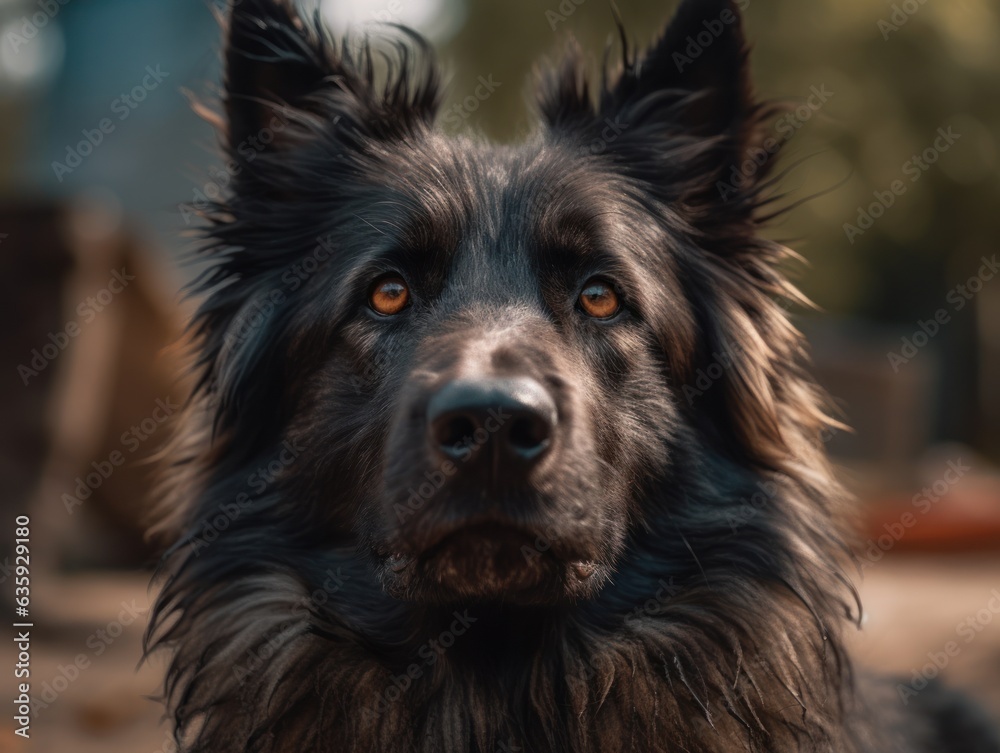 Belgian Sheepdog dog created with Generative AI technology