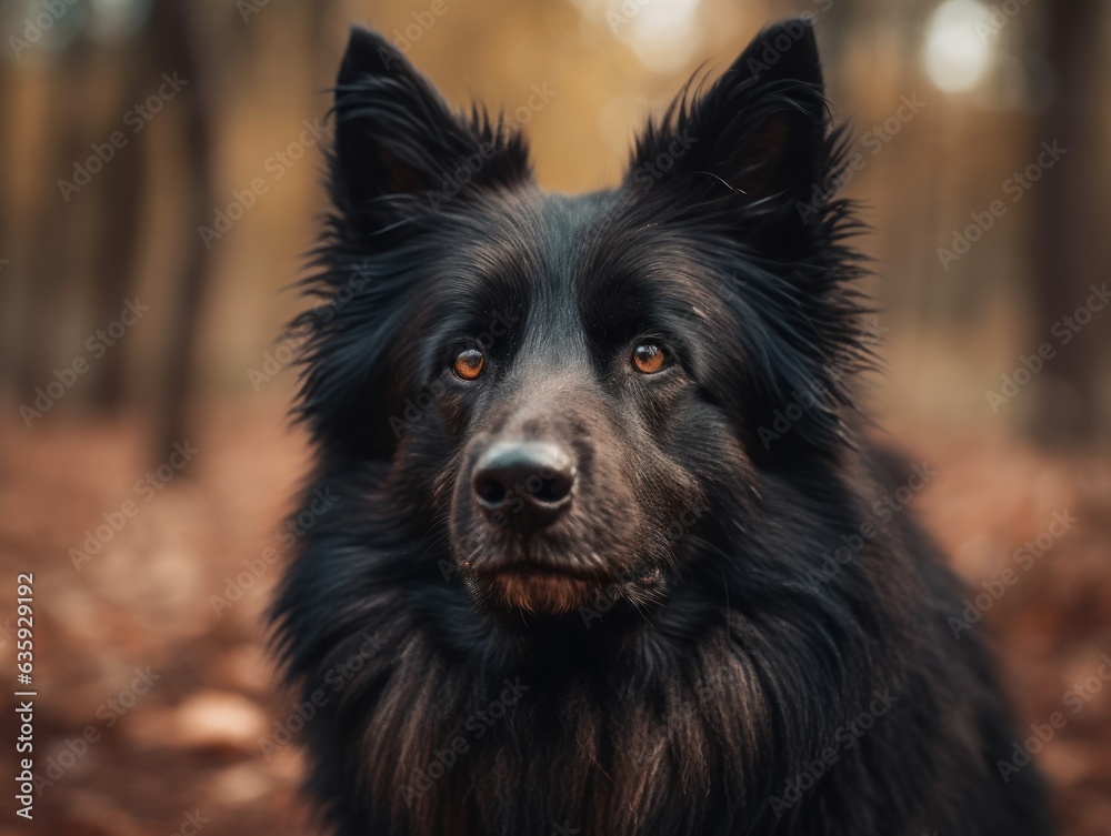 Belgian Sheepdog dog portrait