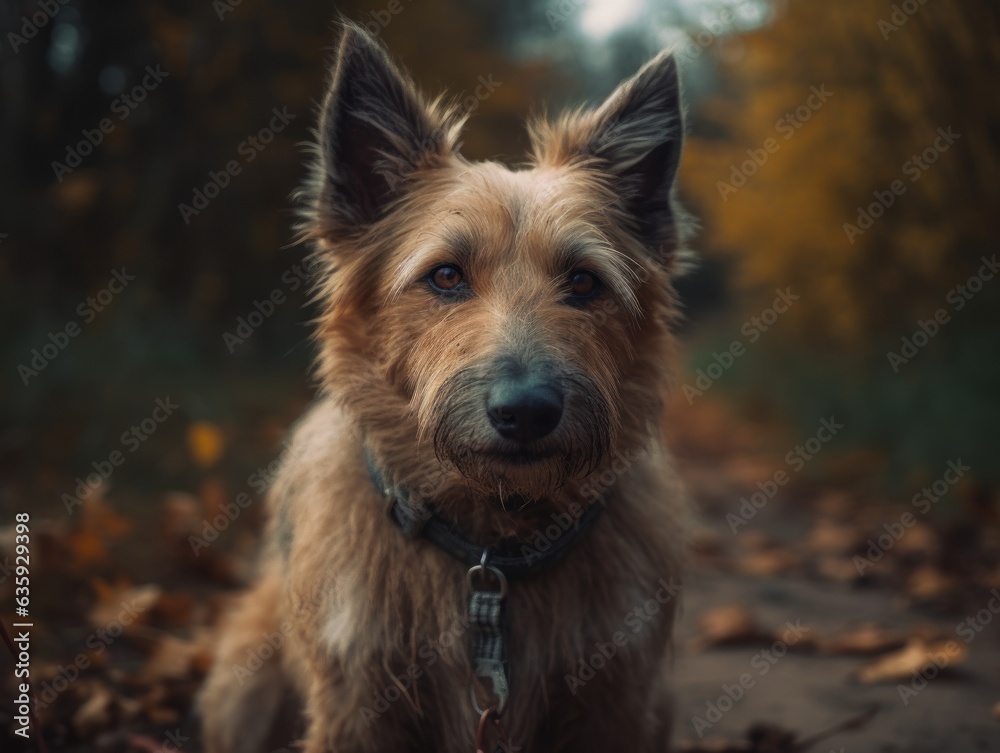 Berger Picard dog created with Generative AI technology Berger Picard dog created with Generative AI technology