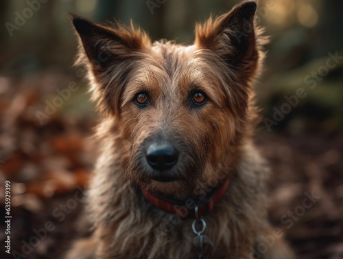 Berger Picard dog created with Generative AI technology